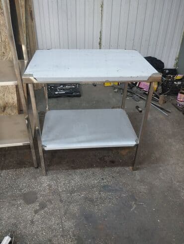 Готовый бизнес: Продаю стол столешница полка ножки нержавейка размер 80х60 сантиметров — 1