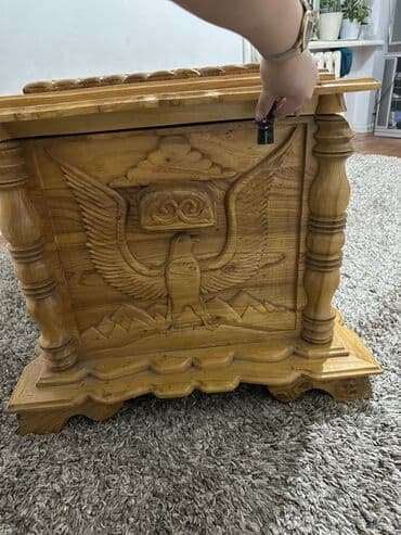 Шкафы: Сундук, Для белья, Дерево, цвет - Желтый — 5