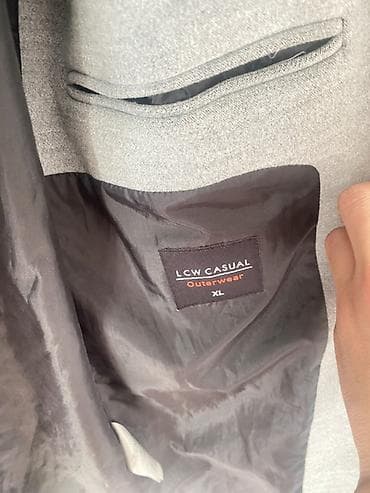 Джинсы: Серое мужское пальто LCW CASUAL Outerwear, размер XL. - Классический — 4