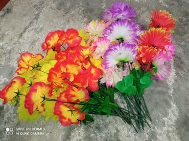 цветы искусственные бишкек: Цветы пластиковые искусственные цветы.
Длина 50см.
50с - 1шт — 10