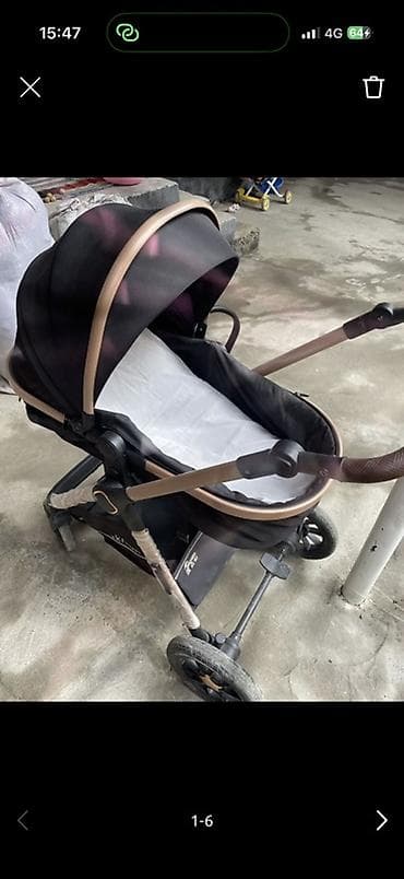 Коляска, Другой бренд, цвет - Черный, Б/у, Платная доставка, Самовывоз