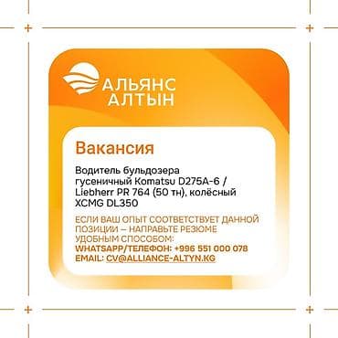 Альянс Алтын открывает вакансии на месторождении «Джеруй» (Таласская