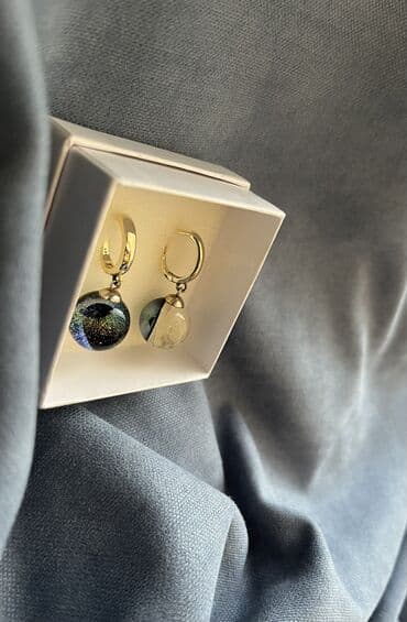 самые красивые свадебные платья в мире: Серьги, Проба 585, Женские, Ручная работа, Б/у — 5