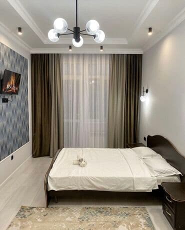 посуточные дома: 1 бөлмө, Душ кабинасы, Жаздык, жууркан-төшөк каптары, Кондиционер — 3