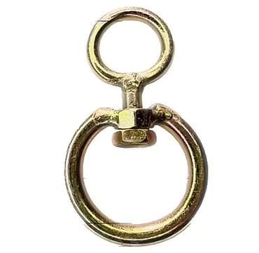 пл: Металлические поворотные кольца-скобы (D-ring с проушиной) - Тип — 2