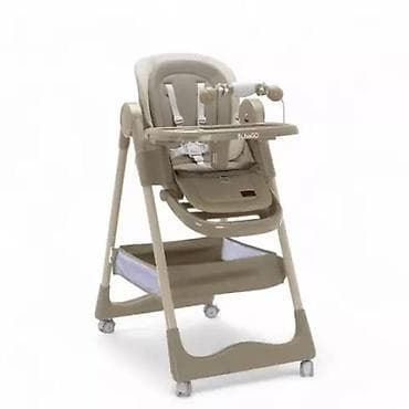 школьный фартук купить: Детский стульчик для кормления, бежевый почти новый - Универсальная — 3