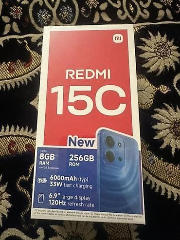 Redmi, Redmi 15C, 256 ГБ, цвет - Черный