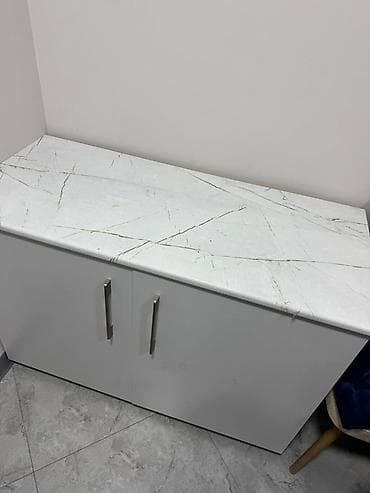 Тумба для вещей и одежды, Без зеркала, Другой материал, цвет - Серый — 1