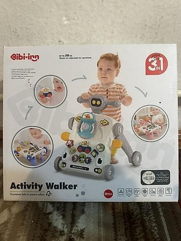 Развивающий ходунки-толокар 3-в-1 Bibi-inn Activity Walker (0м+) -