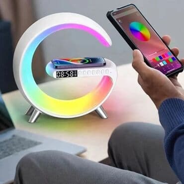 портативные колонки divoom: Ритм RGB Light динамик BT Настольная лампа с регулируемой яркостью — 1
