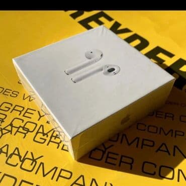 беспроводные наушники airpods: Вкладыши, Apple, Новый, Беспроводные (Bluetooth), Классические — 3