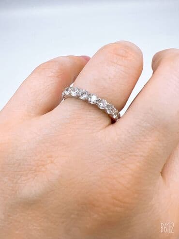 свадебное платья для беременных: Кольцо, Коктейльное, Проба 925, Женские, Фианит, Новый — 2