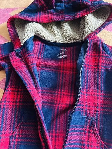 Теплые комбинезоны для малышей (2 шт.) 1) Розовый флисовый комбинезон — 4