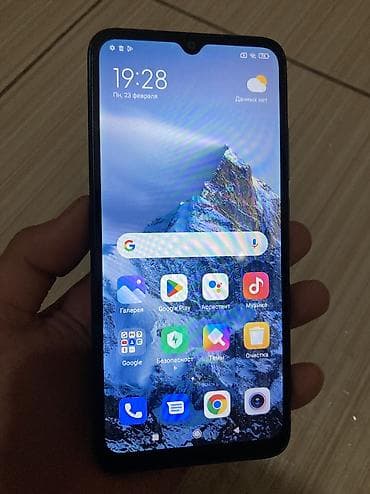 рассрочкк: Redmi, Redmi 9A, Б/у, 32 ГБ, цвет - Синий, 2 SIM — 2