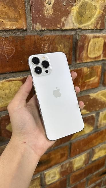 appl 8: IPhone 13 Pro Max, Б/у, 256 ГБ, Белый, Защитное стекло, Чехол, 87 % — 2