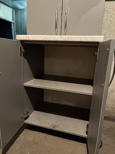 прихожка для обуви: Кухонный пенал/шкаф с рабочей столешницей - Компоновка: два отделения — 2