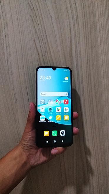 матовая пленка на телефон: Redmi, Redmi 15C, Б/у, 128 ГБ, цвет - Черный, 1 SIM, 2 SIM — 2