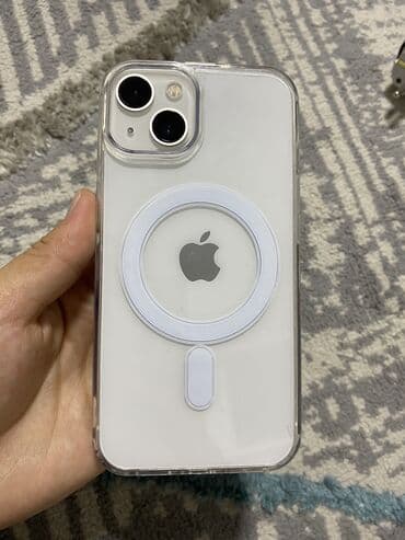 айфон бишкеке: IPhone 13, Белый, Коробка — 1