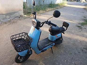 мотоциклы бишкек: Электрический скутер (городской e-bike) в голубом цвете — 3