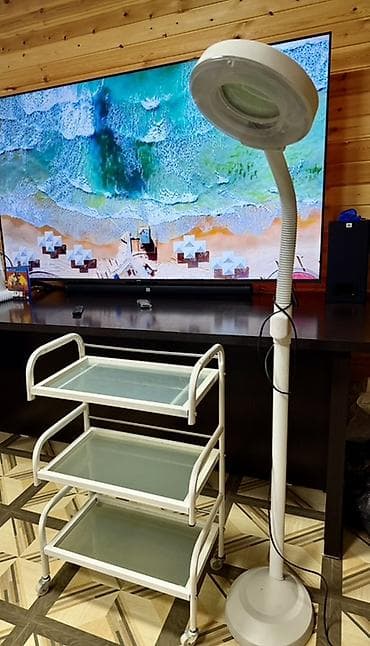 лампа для швейных машин: Напольная лампа-лупа с подсветкой и полка стеклянной для косметологии — 6