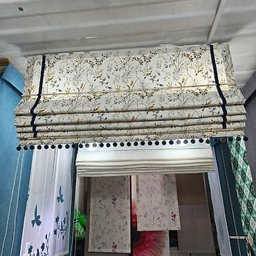 римские шторы фото: С карнизом в комплекте, Изготовление на заказ, Для детской — 2