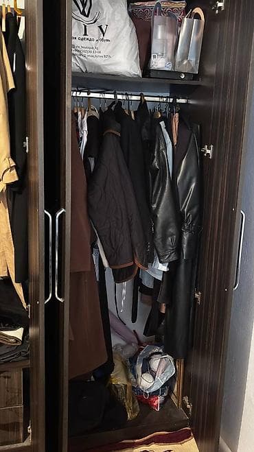 вещи пакетом 4244 размер: Спальный гарнитур, Шкаф, ДСП, цвет - Коричневый — 7