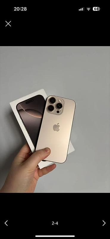 act: IPhone 16 Pro 128 gb Родной аккумулятор 100% Телефоном лежал на полке — 2