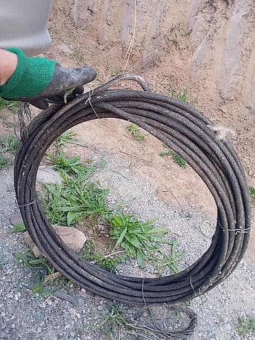 канатный трос: Стальной трос и четырехветвевой строп - Материал — 6