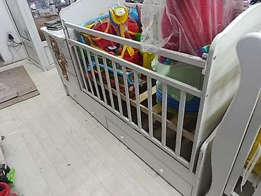 кызыл кыя мебел: Балдар үчүн трансформер керебет, Башка түрү, түсү - Ак — 2