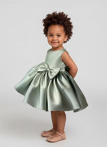 Детское платье, цвет - Зеленый