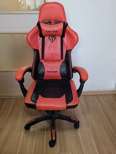 Офисная мебель: Игровое кресло, Б/у, С колесиками, Экокожа — 2