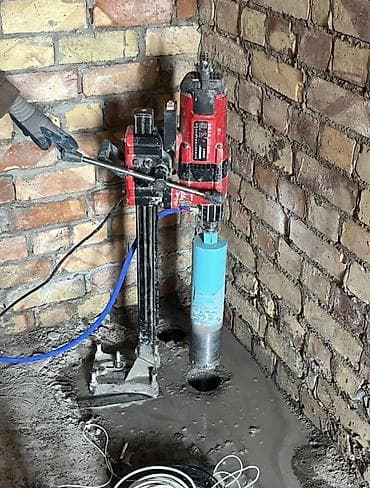 Алмазное бурение отверстий в бетоне, кирпиче и железобетоне -