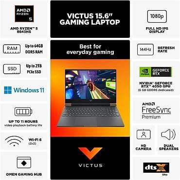 rtx40: Продаю или меняю на ноут классом выше ! HP victus Ryzen 5 rtx4050 бата — 4