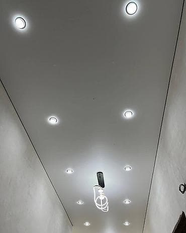 Натяжной потолок: Натяжной потолок Матовое Монтаж — 1