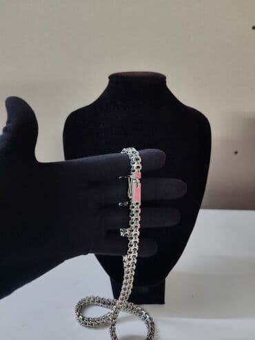 продаю золотую цепочку: Цепь "Рамзес" Серебро 925 проба Вес 90 грамм Длина 60 см Ширина 9.2 мм — 3