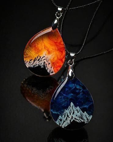 янтарь: Кулон, Унисекс, Форма: Сердца — 2