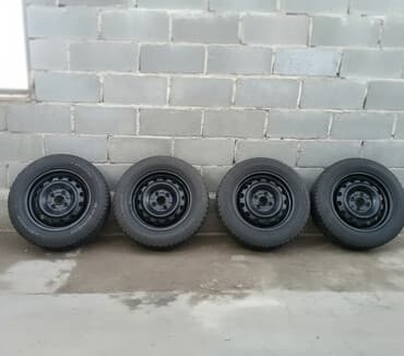Колеса в сборе 185 / 65 / R 14, Зима, Б/у, Комплект, Легковые, Железные, отверстий - 4
