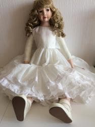 фарфоровая кукла купить: КОЛЛЕКЦИОННАЯ РЕДКОСТЬ! Большая и очень красивая фарфоровая куколка! — 6