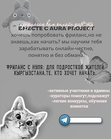 Кызматтар: Онлайн‑проект “AURA PROJECT” — обучение фрилансу с нуля для подростков — 2