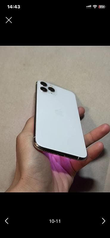 redmi 10 с: IPhone 11 Pro, Колдонулган, 256 ГБ, Ак, Заряддоочу түзүлүш, Коргоочу айнек, Каптама, 95 % — 10