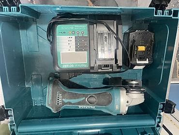 black decker: Аккумуляторная угловая шлифмашина Makita в фирменном ящике — 1