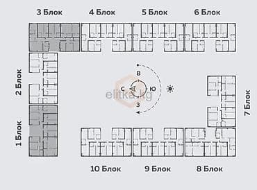 3 комнаты, 95 м², Асанбай мкр Элитка, 5 этаж, ПСО (под самоотделку) — 1