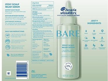 Личные вещи: Head & Shoulders BARE Itchy Scalp Relief Serum — сыворотка для — 3