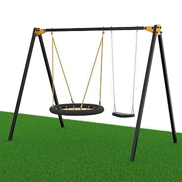 качели: Детские качели, Подвесные Для улицы, Дерево — 6