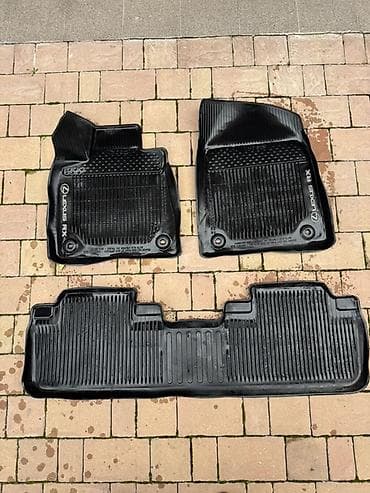 Родные Резиновые Полики Для салона Lexus, цвет - Черный, Самовывоз — 1