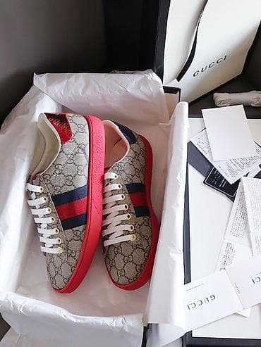 красовки гучи: Мужские кроссовки, 39, 39.5, 40, Gucci, Новый, цвет - Коричневый — 2