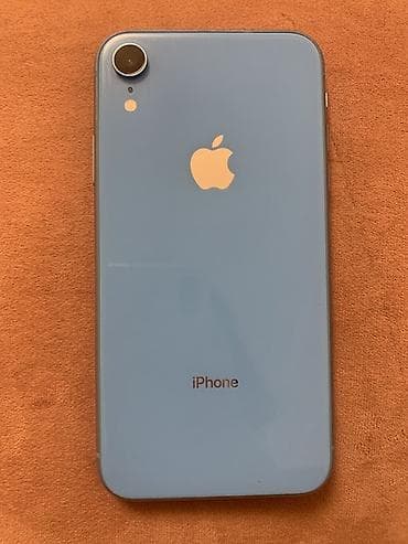 купить айфон х в кредит: IPhone Xr, Б/у, 64 ГБ, Голубой, Чехол, 89 % — 2