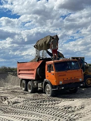 Песок, Ивановский карьер, В тоннах, Камаз, Хово