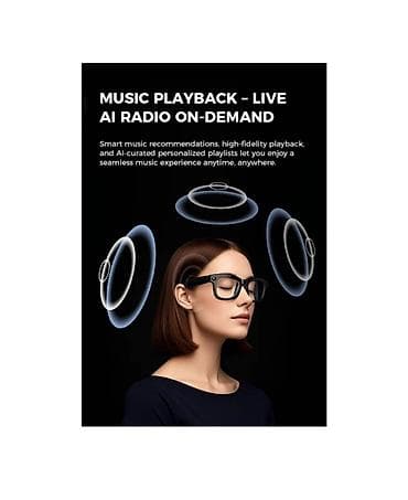 умные очки цена: Г. Ош. AI SMART GLASSES AIMB-G1 — умные очки с камерой и сменными — 6
