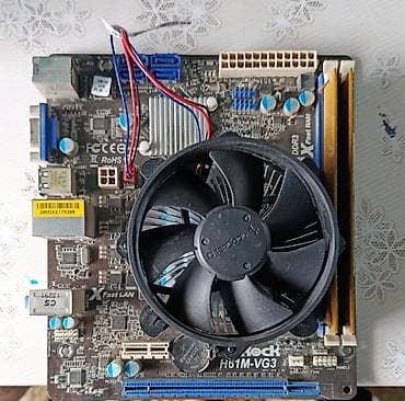 колонки sven: Материнская плата для ПК, Б/у, ASRock, LGA1155, Micro-ATX — 1